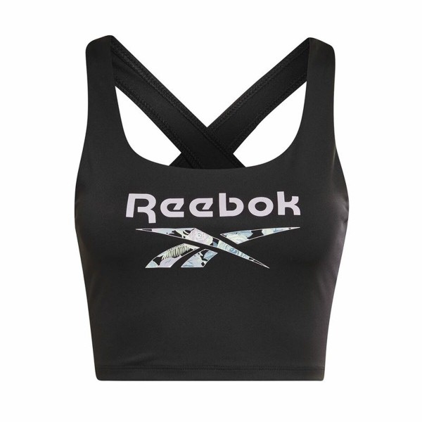 Αθλητικό σουτιέν Reebok Yoga Floral Μαύρο