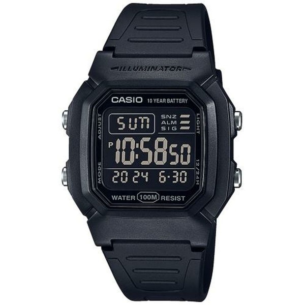 Ανδρικά Ρολόγια Casio W-800H-1BVES Μαύρο