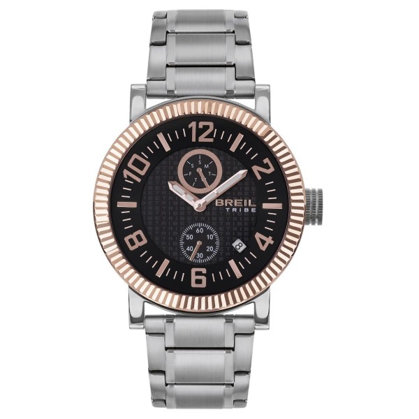 Ανδρικά Ρολόγια Breil EW0590 Μαύρο Ασημί (Ø 43 mm)