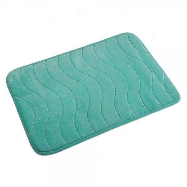 Χαλάκι μπάνιου Versa Fernie Μπλε βαμβάκι (40 x 60 cm)