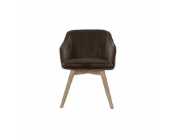 Καρέκλα DKD Home Decor Καφέ ξύλο καουτσούκ (56 x 55 x 70 cm)