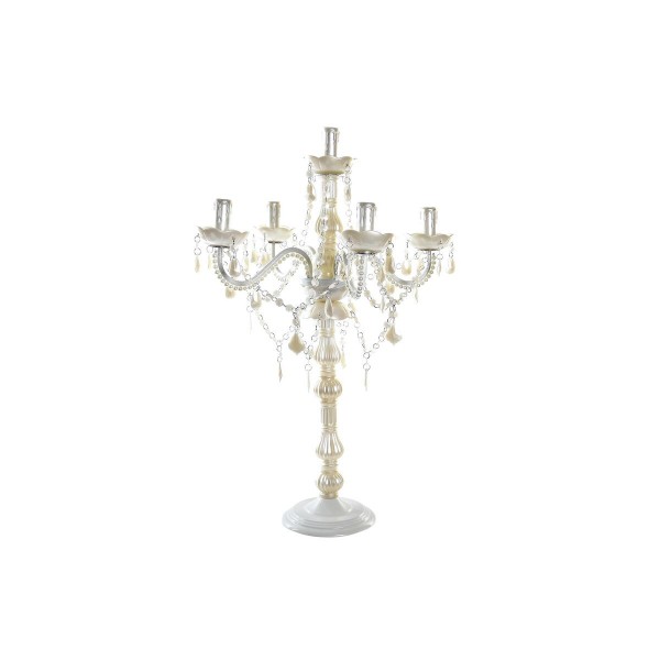 Επιτραπέζιο Φωτιστικό DKD Home Decor 25W Κρεμ 220 V Shabby Chic (51 x 51 x 73 cm)
