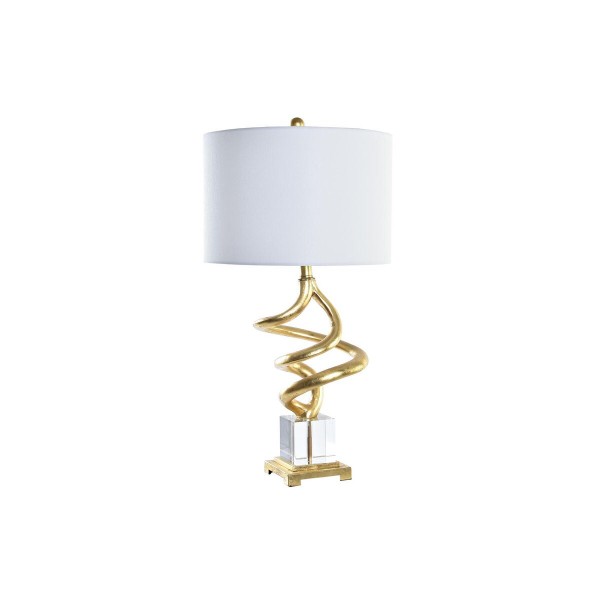 Επιτραπέζιο Φωτιστικό DKD Home Decor Αφηρημένο Χρυσό Λευκό 220 V 50 W Σύγχρονη (38 x 38 x 75 cm)