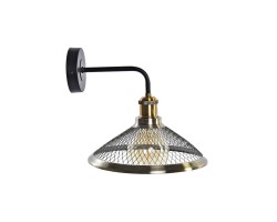 Φωτιστικό Τοίχου DKD Home Decor Μαύρο Χρυσό Μέταλλο 220 V 50 W (27 x 28 x 28 cm)