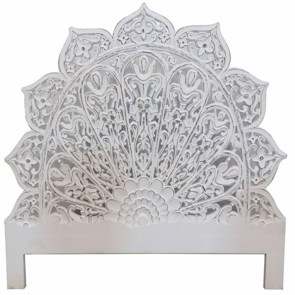 Κεφαλάρι κρεβατιού DKD Home Decor MDF Λευκό (150 x 3 x 150 cm)
