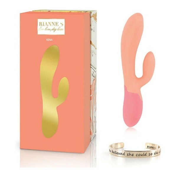 Συσκευή Δόνησης Dual Stimulation Vibe Rianne S Essentials Xena Rabbit Πορτοκαλί Κοράλι