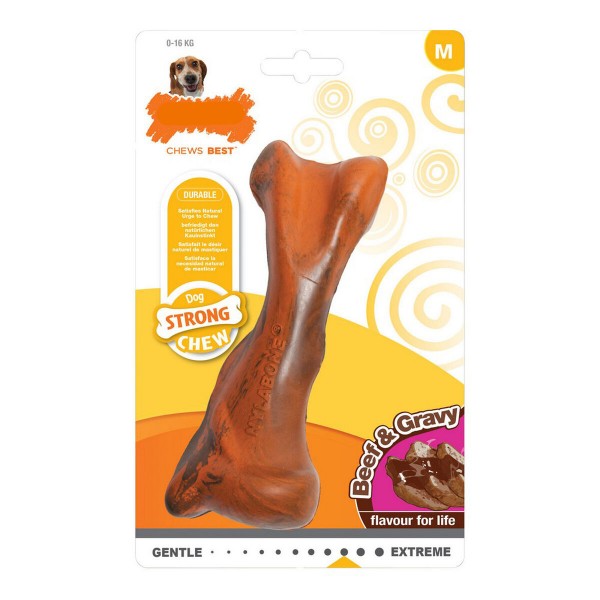 Μασητικό Οδοντοφυΐας Σκύλου Nylabone Strong Chew Σάλσα Κρέας Καουτσούκ Μέγεθος M