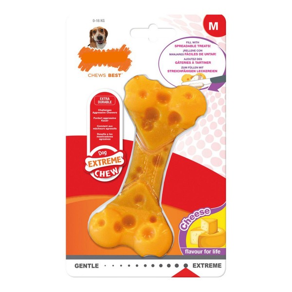 Μασητικό Οδοντοφυΐας Σκύλου Nylabone Dura Chew Τυρί Μέγεθος M Nylon
