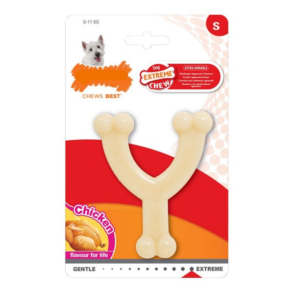 Μασητικό Οδοντοφυΐας Σκύλου Nylabone Extreme Chew Wishbone Μέγεθος S Κοτόπουλο Nylon