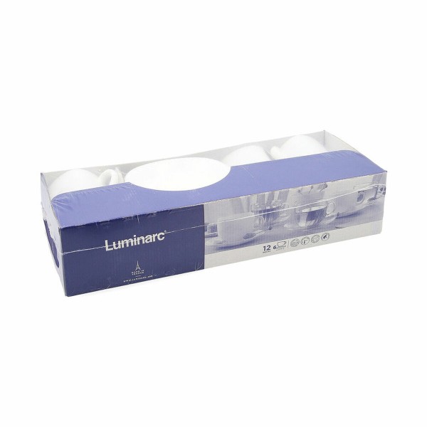 Σετ Φλιτζανιών με Πιατάκια Luminarc Carine (12 pcs) 22 cl