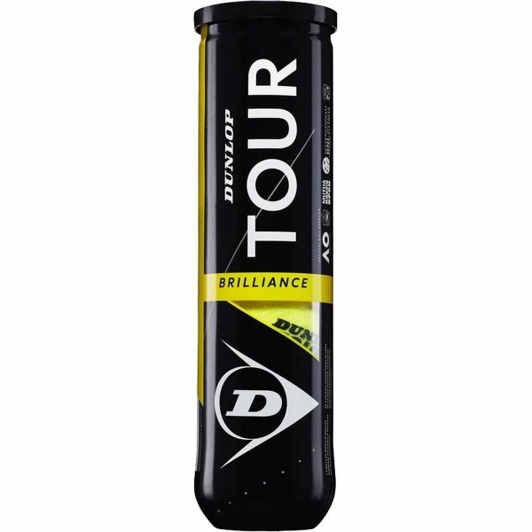 Mπαλακια Tεννις Dunlop Tour Brillance Κίτρινο Μαύρο