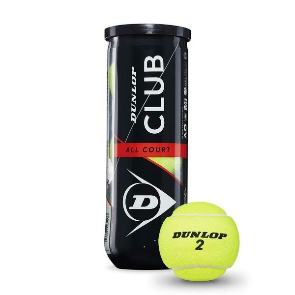 Mπαλακια Tεννις D TB CLUB AC 3 PET Dunlop 601334 3 Τεμάχια (Φυσικό καουτσούκ)