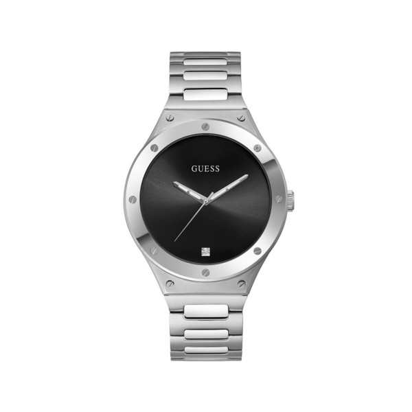 Ανδρικά Ρολόγια Guess GW0427G1 Μαύρο Ασημί