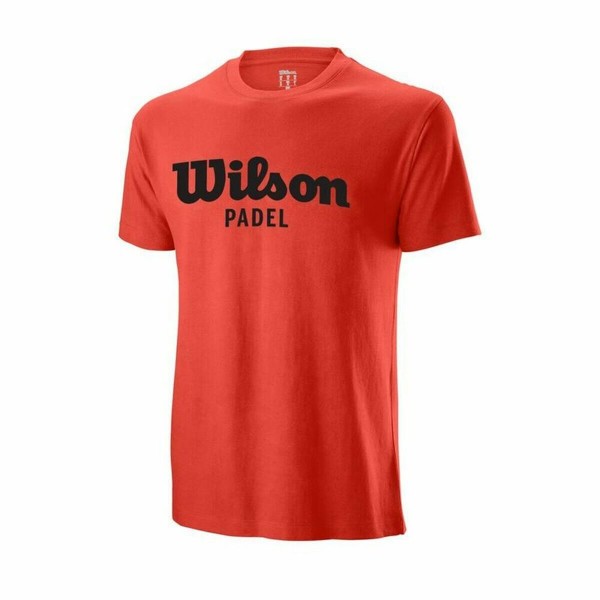 Ανδρική Μπλούζα με Κοντό Μανίκι Wilson Script Κόκκινο