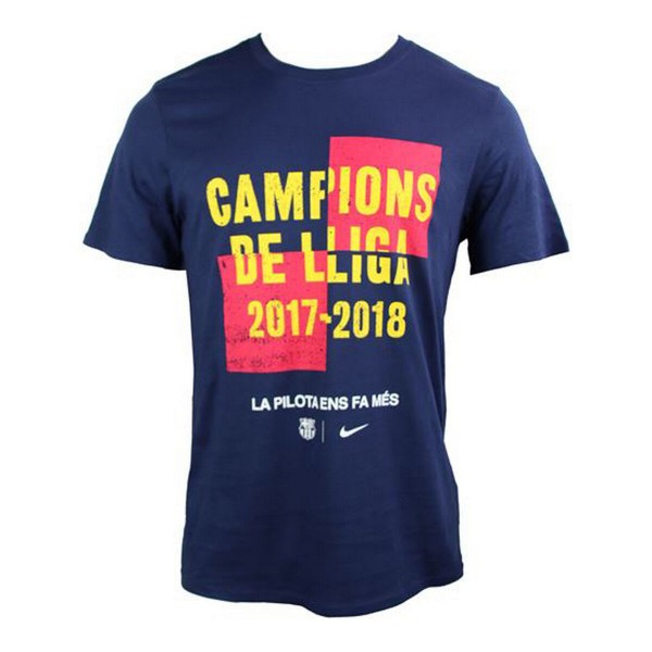 Ανδρική Μπλούζα με Κοντό Μανίκι Nike FC BARCELONA Μπλε