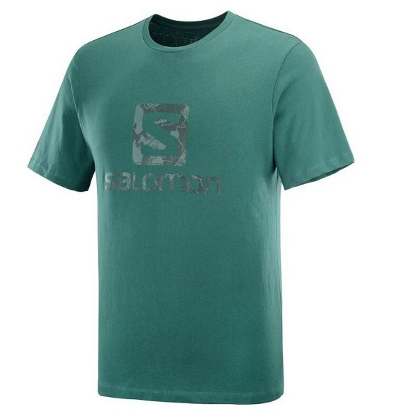 Ανδρική Μπλούζα με Κοντό Μανίκι Salomon Outlife Logo Πράσινο