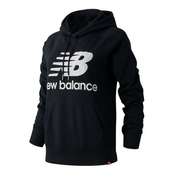 Γυναικείο Φούτερ με Κουκούλα New Balance Essentials Μαύρο