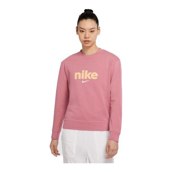 Γυναικεία Mπλούζα με Mακρύ Mανίκι Nike Crew Ροζ