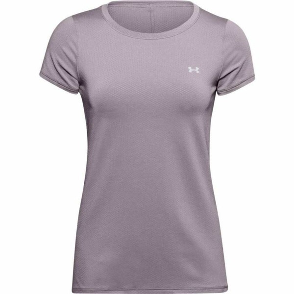 Γυναικεία Μπλούζα με Κοντό Μανίκι Under Armour HeatGear Μωβ