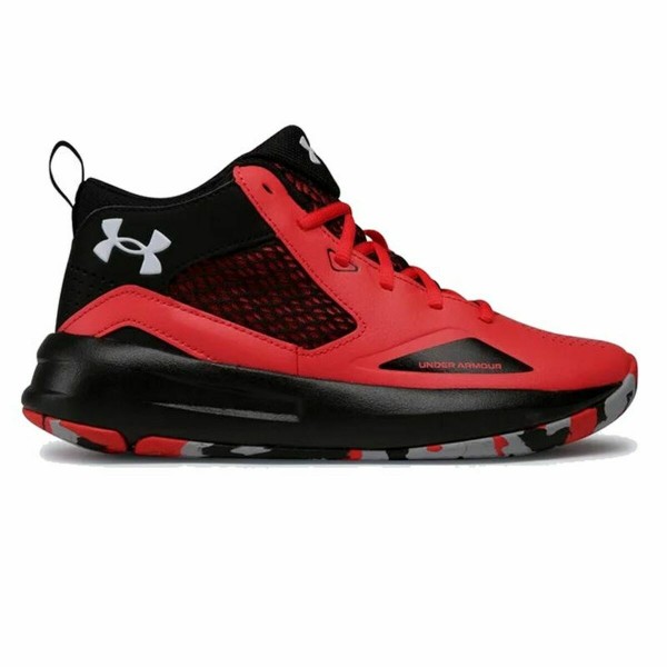 Παπούτσια Μπάσκετ για Ενήλικες Under Armour Lockdown 5 Μαύρο Κόκκινο