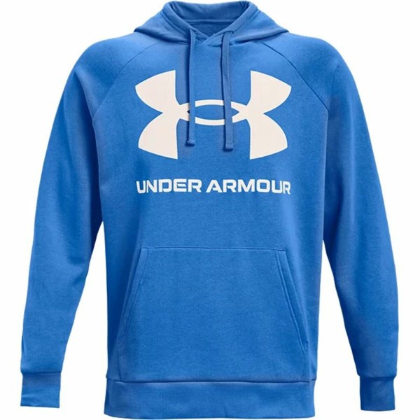 Ανδρικό Φούτερ με Κουκούλα Under Armour Rival Big Logo Μπλε