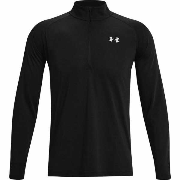 Ανδρική Μπλούζα με Μακρύ Μανίκι Under Armour STR Zip Μαύρο