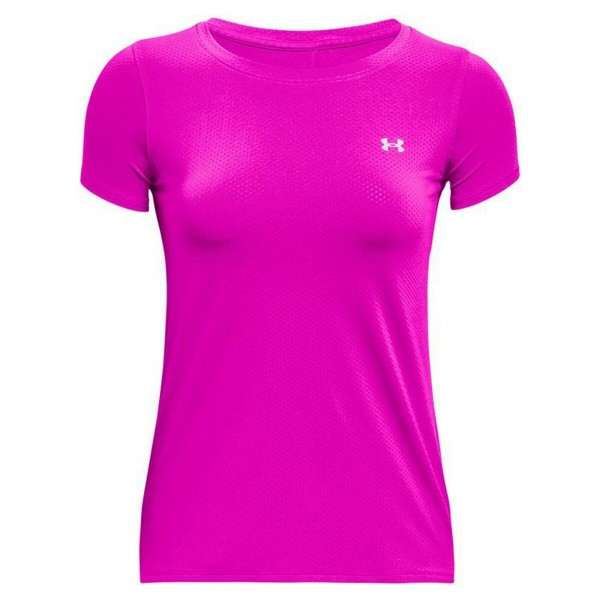 Γυναικεία Μπλούζα με Κοντό Μανίκι Under Armour HeatGear Φούξια