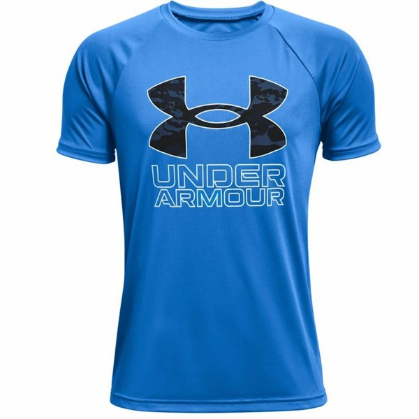 Παιδική Μπλούζα με Κοντό Μανίκι Under Armour Tech Hybrid Μπλε
