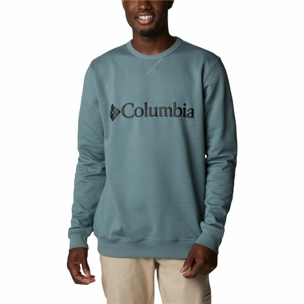 Ανδρικό  Φούτερ χωρίς Κουκούλα Columbia Logo Fleece Crew Μπλε
