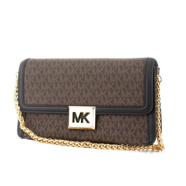 Γυναικεία Τσάντα Michael Kors 35F1G6SL3B-BROWN-BLK Καφέ 26 x 16 x 7 cm