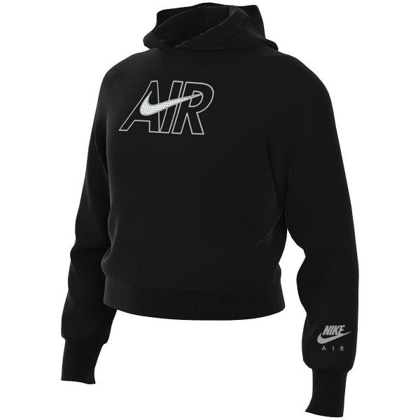 Φούτερ με Κουκούλα για Κοριτσάκι AIR FT CROP HOODIE Nike DM8372 010 Μαύρο
