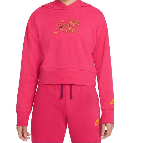 Φούτερ με Κουκούλα για Κοριτσάκι  CROP HOODIE  Nike DM8372 666  Ροζ