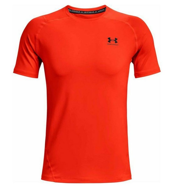 Ανδρική Μπλούζα με Κοντό Μανίκι Under Armour HeatGear Κόκκινο
