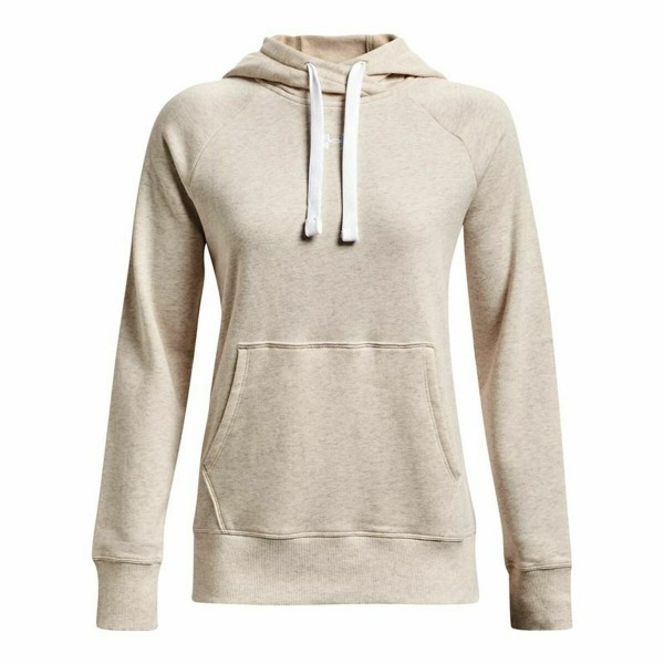 Γυναικείο Φούτερ με Κουκούλα Under Armour Rival Fleece Μπεζ