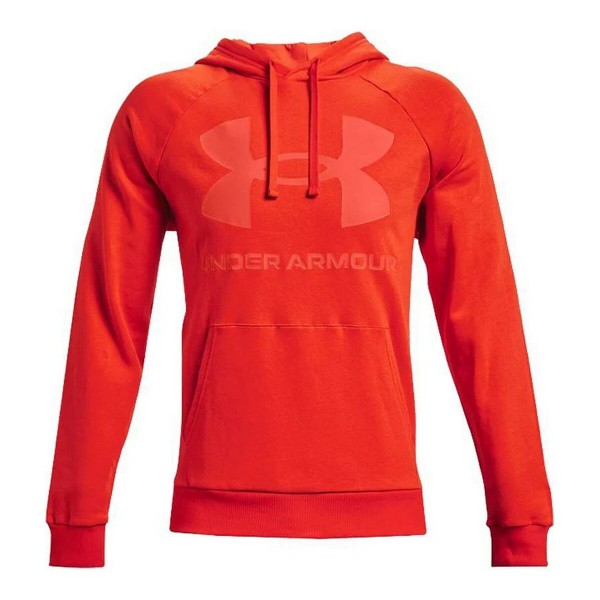 Ανδρικό Φούτερ με Κουκούλα Under Armour Rival Fleece Big Logo Πορτοκαλί