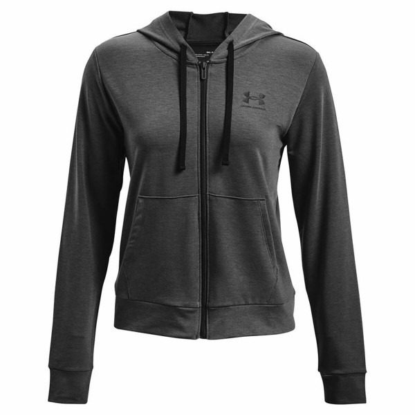 Γυναικείο Φούτερ με Κουκούλα Under Armour Rival Terry FZ Με κουκούλα Σκούρο γκρίζο