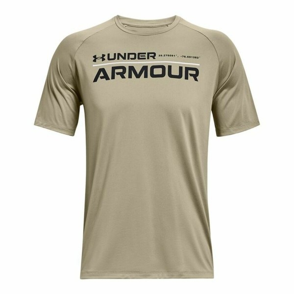 Μπλούζα με Κοντό Μανίκι Under Armour Wordmark Πράσινο