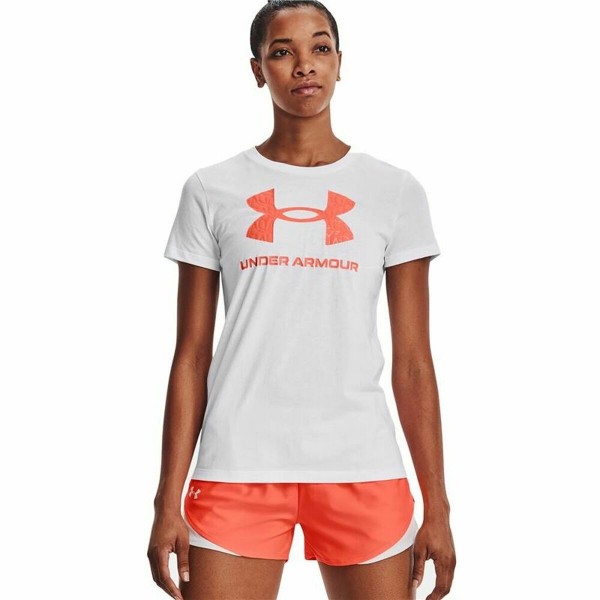Γυναικεία Μπλούζα με Κοντό Μανίκι Under Armour Sportstyle Λευκό