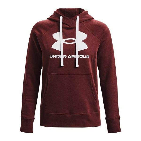 Γυναικείο Φούτερ με Κουκούλα Under Armour Rival Fleece Μπορντό