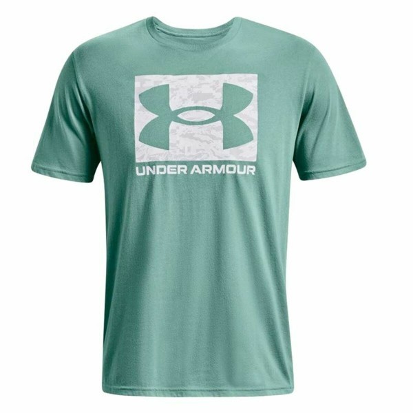 Ανδρική Μπλούζα με Κοντό Μανίκι Under Armour Camo Boxed Logo Ακουαμαρίνης