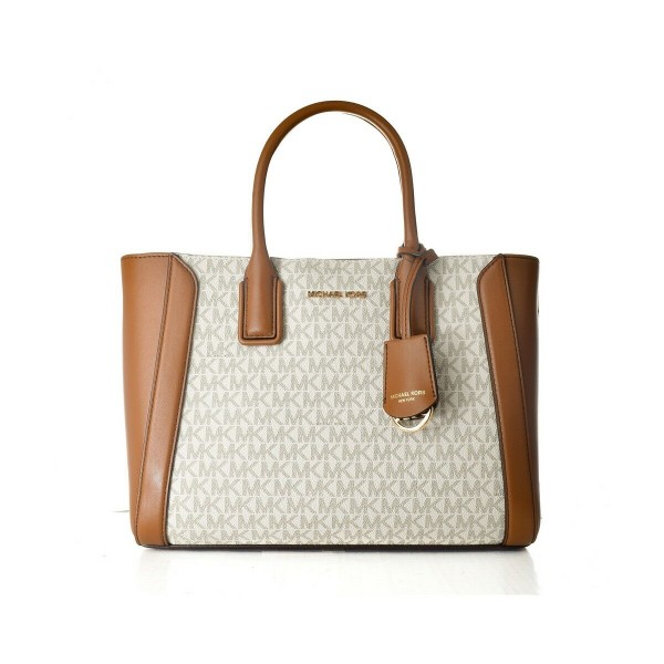 Γυναικεία Τσάντα Michael Kors 35S2G6KS6B-VANILLA Γκρι 30 x 21 x 11 cm