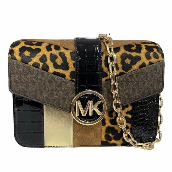 Γυναικεία Τσάντα Michael Kors 35F2GNML2Y-BLACK-MULTI Καφέ 23 x 17 x 5 cm