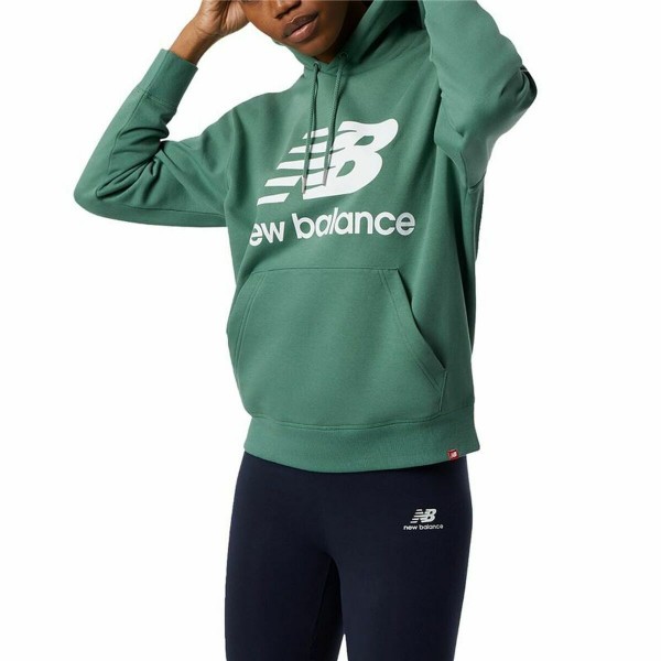 Ανδρικό Φούτερ με Κουκούλα New Balance Essentials Stacked Logo Σκούρο πράσινο