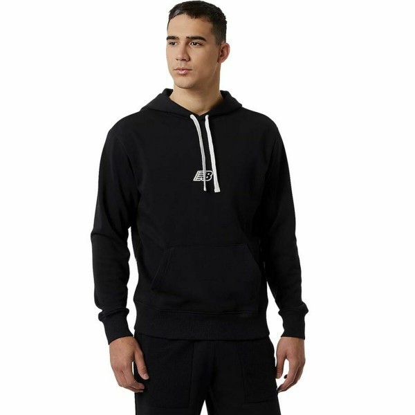 Ανδρικό Φούτερ με Κουκούλα New Balance Essentials Fleece Μαύρο