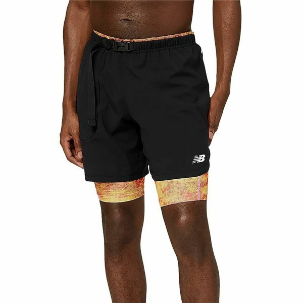 Ανδρικά Αθλητικά Σορτς New Balance Impact Run 2 in 1 Μαύρο