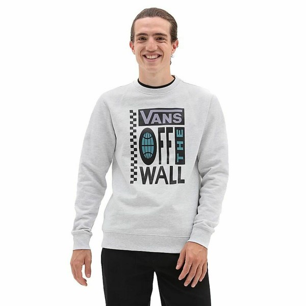 Ανδρικό Φούτερ χωρίς Κουκούλα Vans Global Λευκό