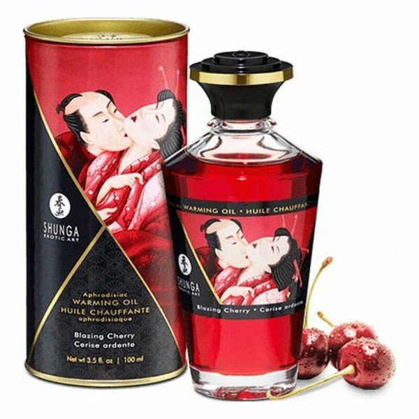 Ερωτικό Λάδι για Μασάζ Shunga Κερασένια (100 ml)