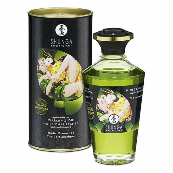 Ερωτικό Λάδι για Μασάζ Shunga CC812100 Πράσινο τσάι (100 ml)