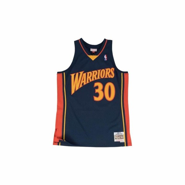 Μπλουζάκι μπάσκετ Mitchell & Ness  GS Warriors Stepahn Curry Σκούρο μπλε