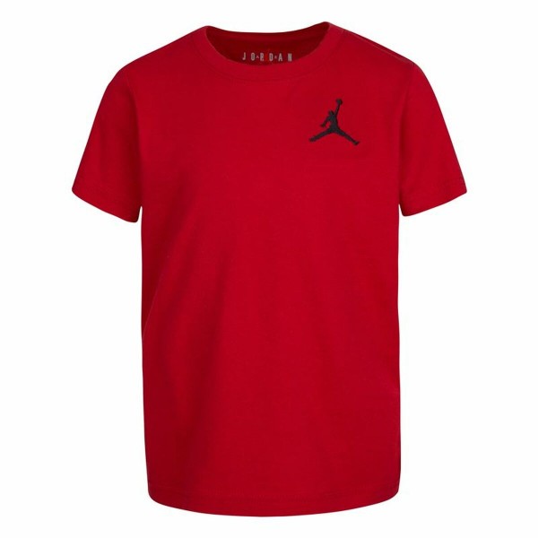 Παιδικό Μπλούζα με Κοντό Μανίκι Nike Jordan Jumpamn Air EMB Κόκκινο